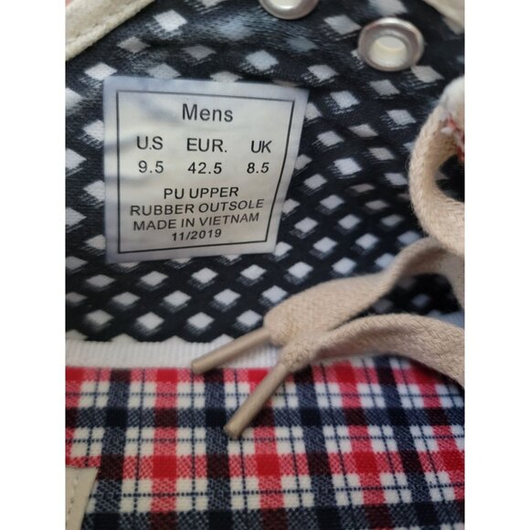 Ben Sherman MADISON Oxford Perforated Beige Lace Up Sneakers Men's Size 9.5 - Picture 9 of 9